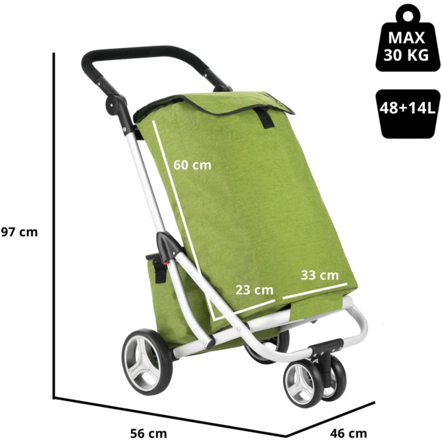 Сумка-візок SHOPPINGCRUISER 3 Wheels Green (650071) Колір зелений