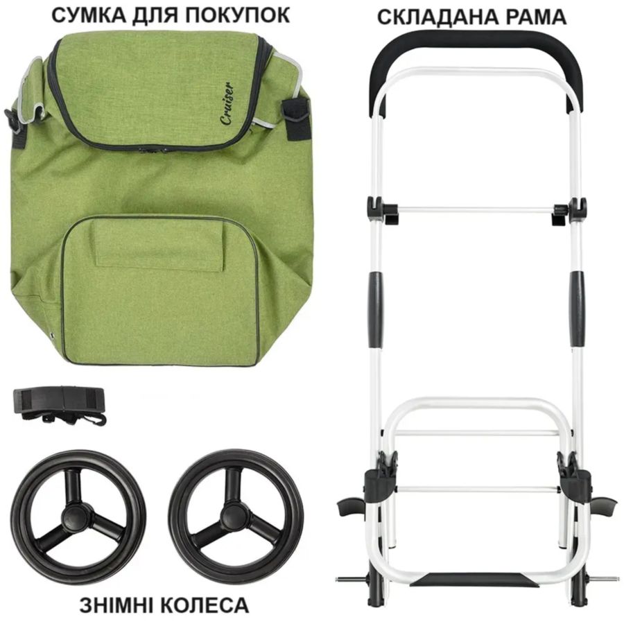 Сумка-тележка SHOPPINGCRUISER Allround Green (650070) Тип сумка-тележка