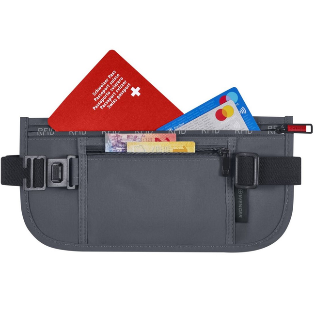 Поясная сумка WENGER waist belt with RFID pocket Серая (611879) Цвет серый