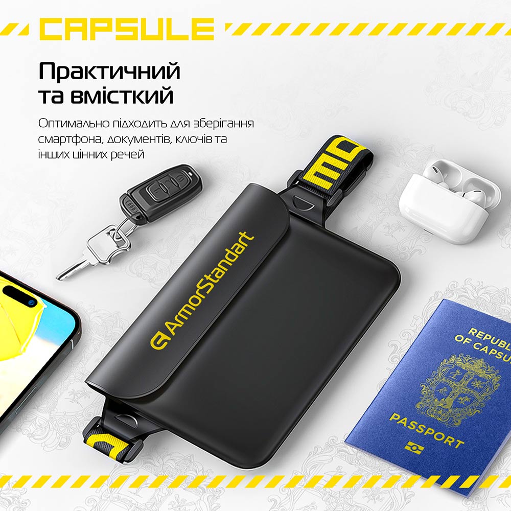 Фото Поясная сумка ARMORSTANDART Capsule Waist Pouch Black (ARM84417)