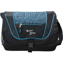 Сумка через плечо SEMI LINE 9 Black/Blue (7156)