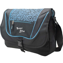 Сумка через плечо SEMI LINE 9 Black/Blue (7156)