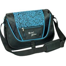 Сумка через плечо SEMI LINE 9 Black/Blue (7156)