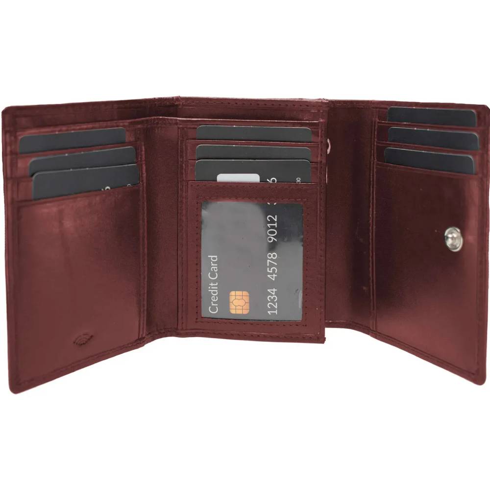 Кошелек SEMI LINE RFID Dark Red (P8263-2) Категория женская