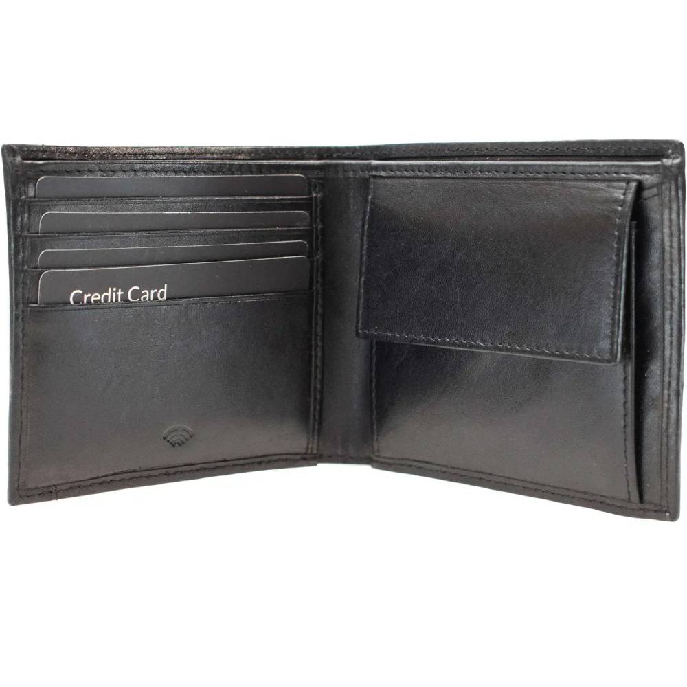 Кошелек SEMI LINE RFID Black (P8267-0) Материал Натуральная кожа