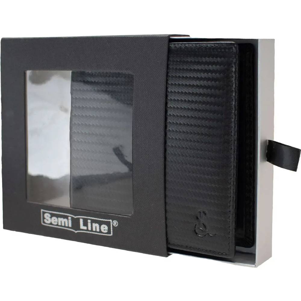 Кошелек SEMI LINE RFID Black (P8268-0) Цвет черный