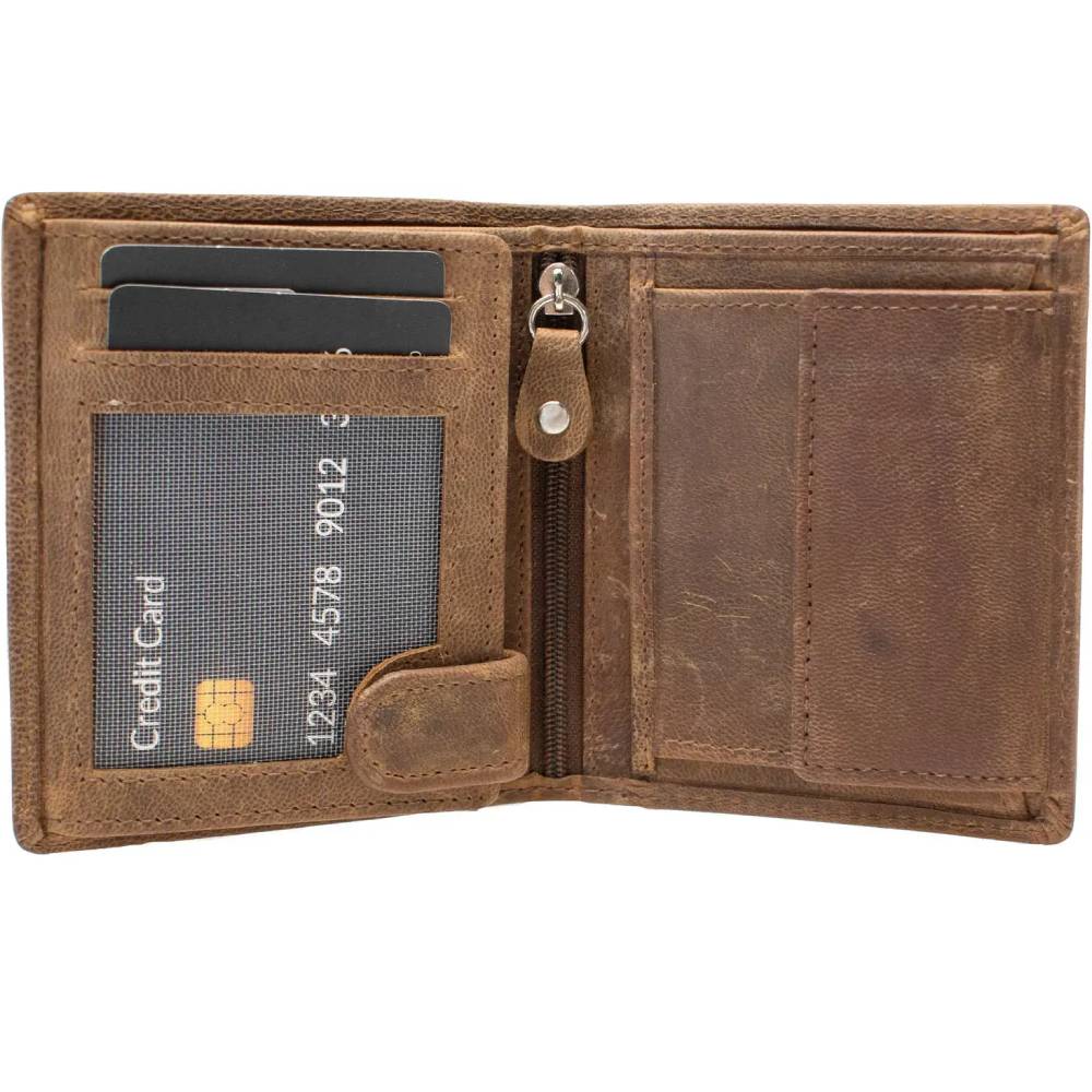 Кошелек SEMI LINE RFID Brown (P8269-1) Категория мужская