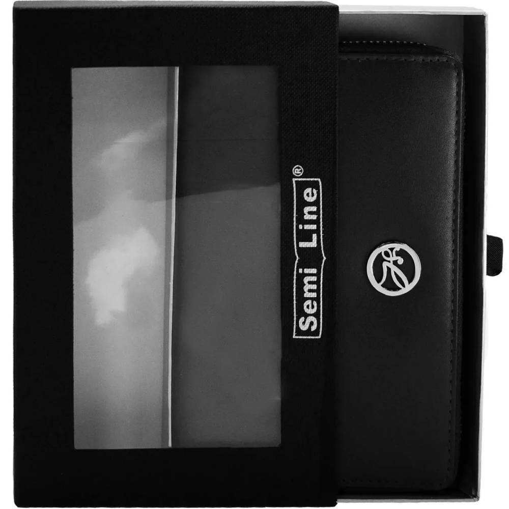 Кошелек SEMI LINE RFID Black (P8271-0) Материал Натуральная кожа