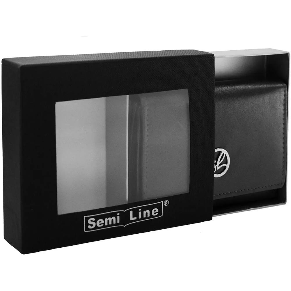 Кошелек SEMI LINE RFID Black (P8272-0) Материал Натуральная кожа