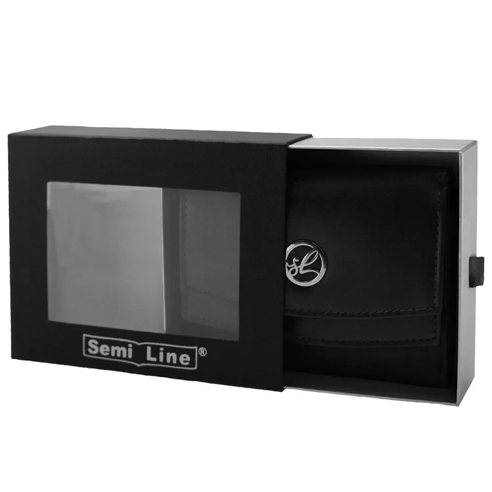 Внешний вид Кошелек SEMI LINE RFID Black (P8274-0)