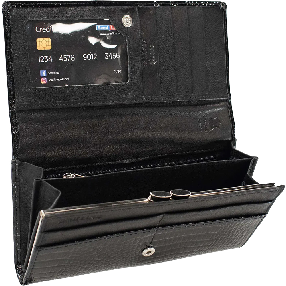 Кошелек SEMI LINE RFID Black (P8228-0) Категория женская