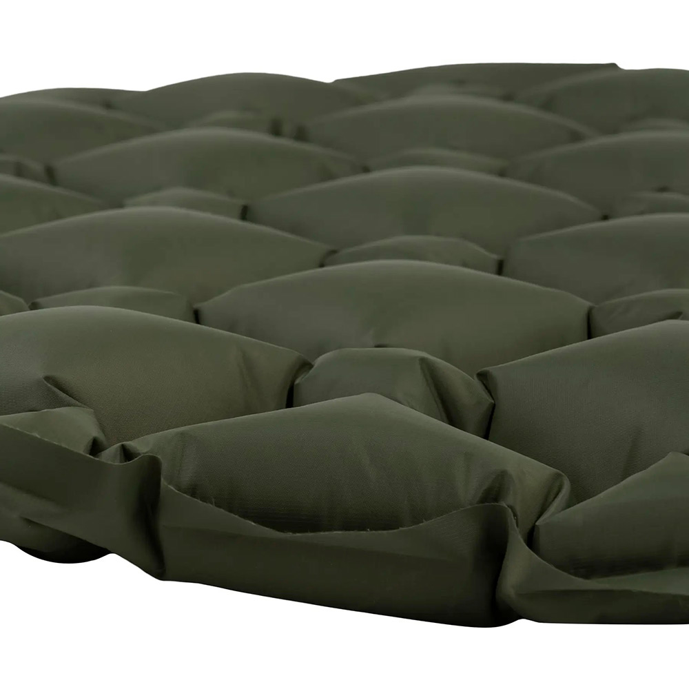 Зовнішній вигляд Килимок надувний HIGHLANDER Nap-Pak Inflatable Sleeping Mat PrimaLoft 5 cm Olive (AIR072-OG)