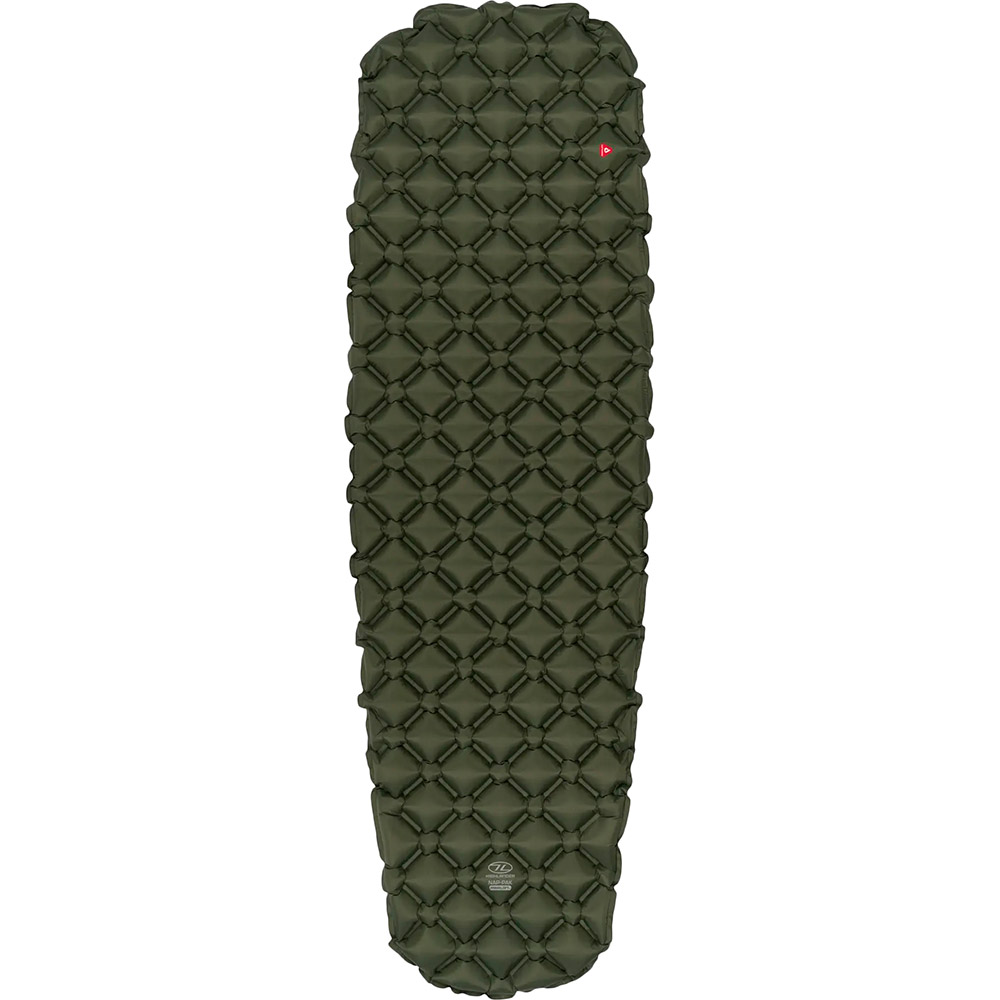 Килимок надувний HIGHLANDER Nap-Pak Inflatable Sleeping Mat PrimaLoft 5 cm Olive (AIR072-OG)