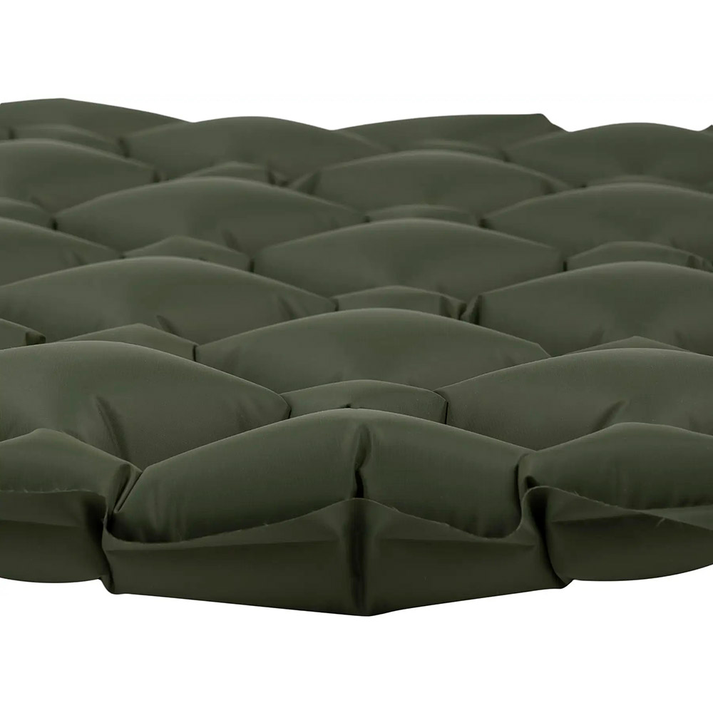 Килимок HIGHLANDER Nap-Pak Inflatable Sleeping Mat XL 5 cm Olive (AIR073-OG) Розмір в складеному вигляді 29 х 12 х 12