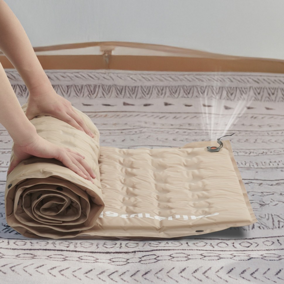 Внешний вид Коврик самонадувающийся NATUREHIKE CNK2550WS025 60 мм с подушкой зеленый (6977465868787)