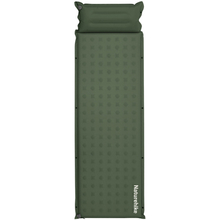 Килимок самонадувний NATUREHIKE CNK2550WS025 60 мм з подушкою зелений (6977465868787)