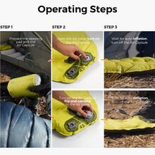 Коврик самонадувающийся FLEXTAIL Tiny Slleeping Pad R05 AVS L Orange (6975755966656)