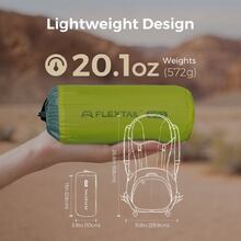 Коврик самонадувающийся FLEXTAIL Tiny Slleeping Pad R03 AVS L Green (6975755966632)