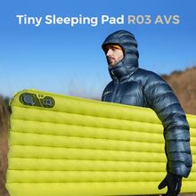 Коврик самонадувающийся FLEXTAIL Tiny Slleeping Pad R03 AVS L Green (6975755966632)