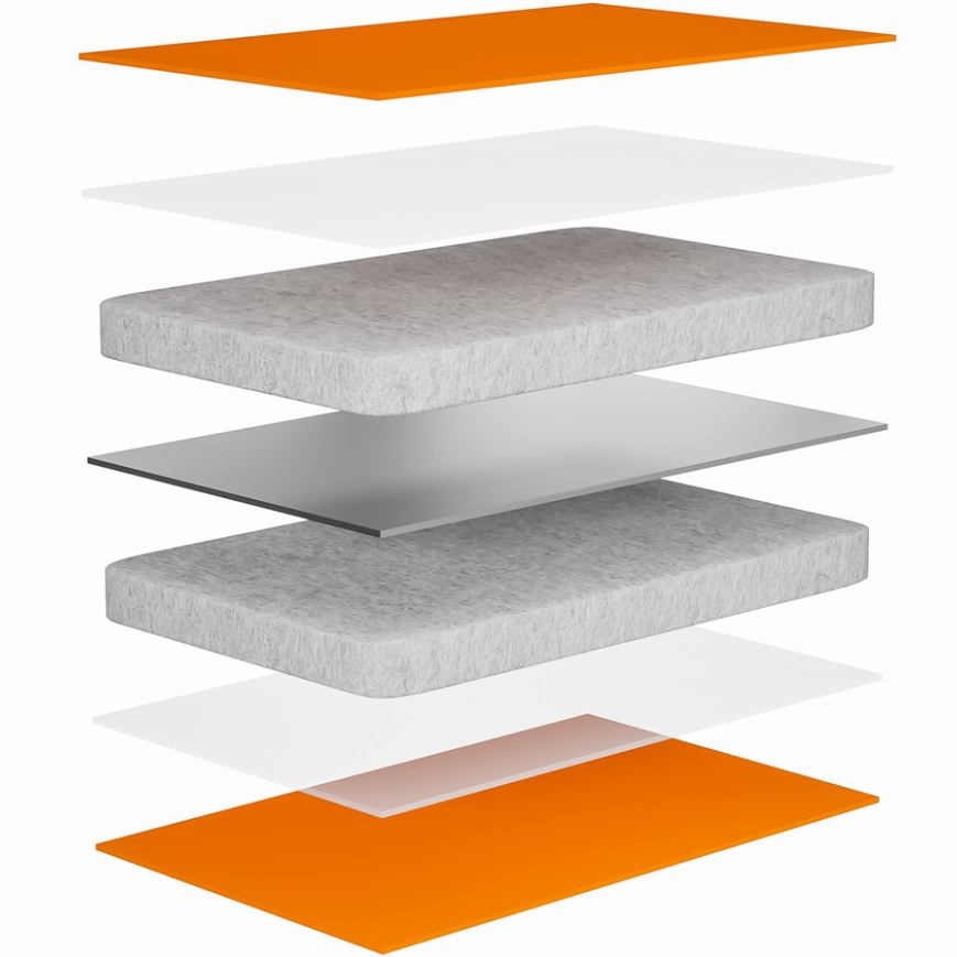 Сидушка FLEXTAIL Zero Seat R02 Orange (6975755962160) Толщина 70