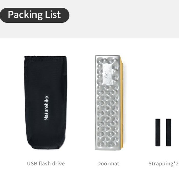 Коврик складной NATUREHIKE IXPE CNK2550WS030 Honey Yellow (6977465868190) Толщина 18