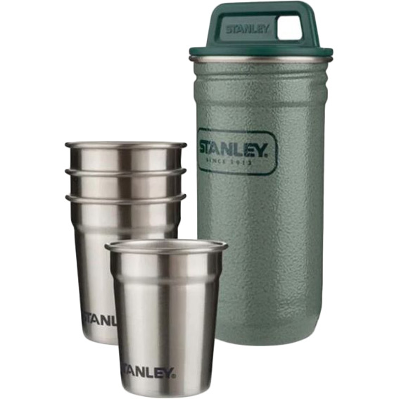 

Набор стопок STANLEY Adventure Combo Hammertone Green (10-01705-039), Наб.Adventure Combo Hammertone Green:фляга+4 рюм