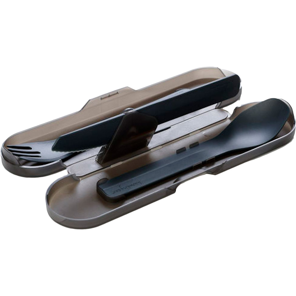 

Набор столовых приборов HUMANGEAR GoBites Trio gray 3 шт (022.0080), Набір приборів для їжі GoBites Trio gray