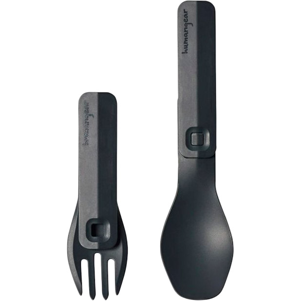 

Набор приборов для еды Humangear GoBites Click Gray (022.0086), Набір приборів для їжі GoBites Click gray