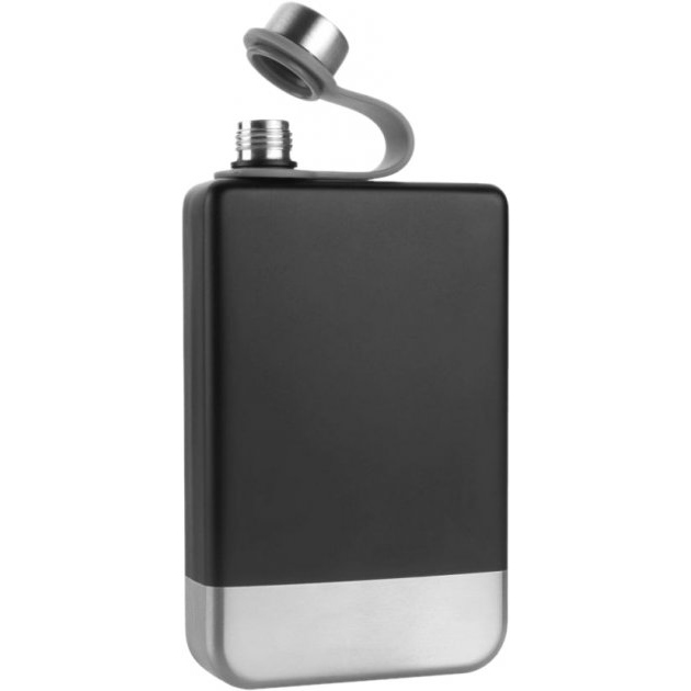 Набір фляга та стаканчики Schwarzwolf Tahat 266 мл Black (F5001200AJ3) Термофляга False