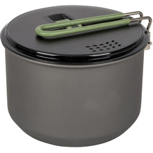 Каструля BO-CAMP Explorer Hard Anodized 1L Grey/Green (2200236)
