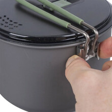 Каструля BO-CAMP Explorer Hard Anodized 1L Grey/Green (2200236)