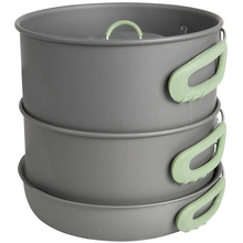 Набір посуду BO-CAMP Explorer XL 4 Pieces Hard Anodized Grey/Green (2200249)