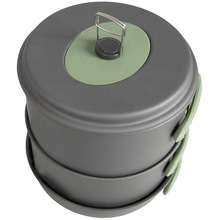 Набір посуду BO-CAMP Explorer XL 4 Pieces Hard Anodized Grey/Green (2200249)