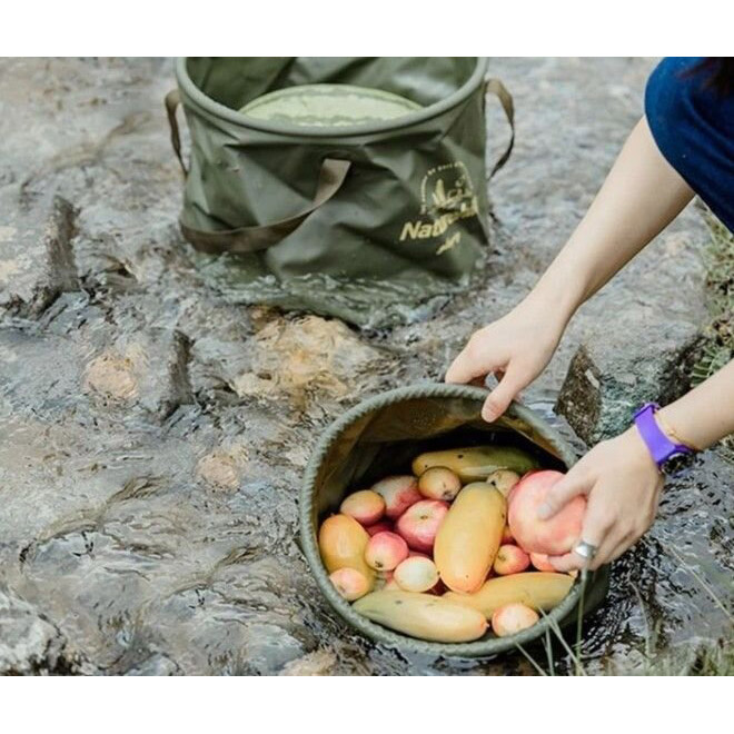 Складное ведро для воды NATUREHIKE NH20SJ040 10 л Зеленый (6927595764626) Объем 10