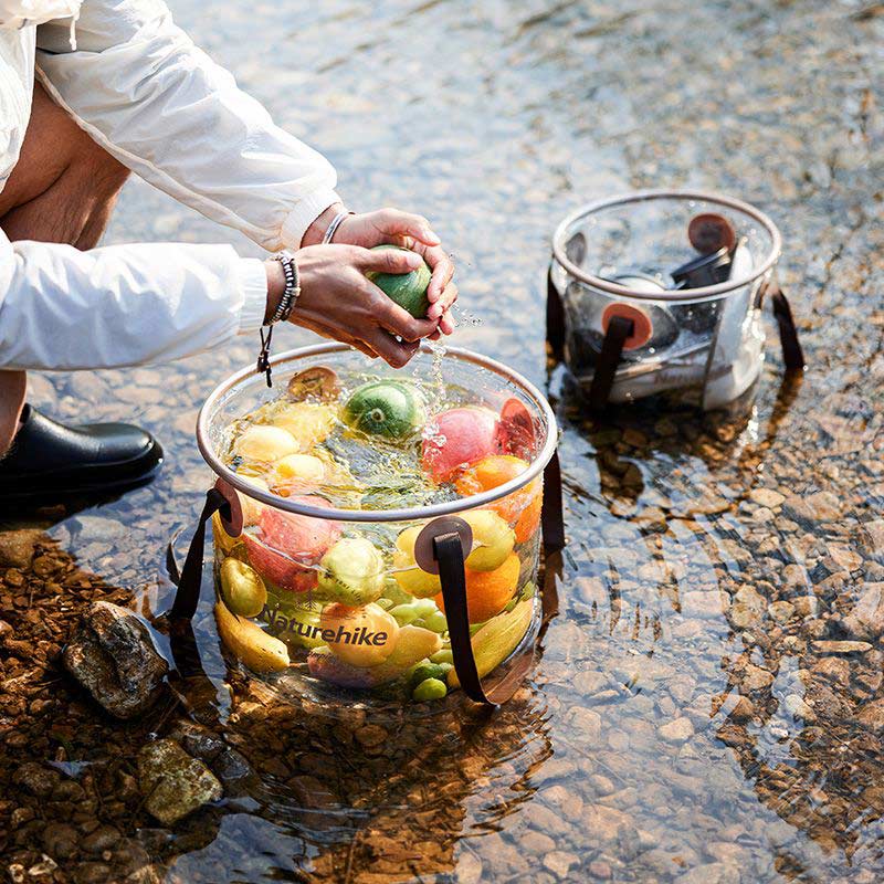 Зовнішній вигляд Складне відро для води NATUREHIKE NH20SJ040 20л (6975641886747)