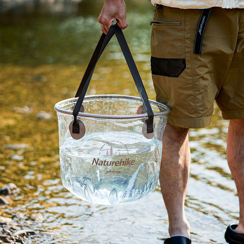Складне відро для води NATUREHIKE NH20SJ040 20л (6975641886747) Матеріал пластик