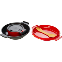 Набір посуду HUMANGEAR GoKit Deluxe Mess Kit Charcoal/Red (022.0126)