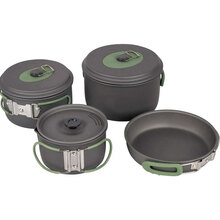 Набор посуды BO-CAMP Explorer 4 Pieces 19 Hard Anodized Grey/Green (2200241)