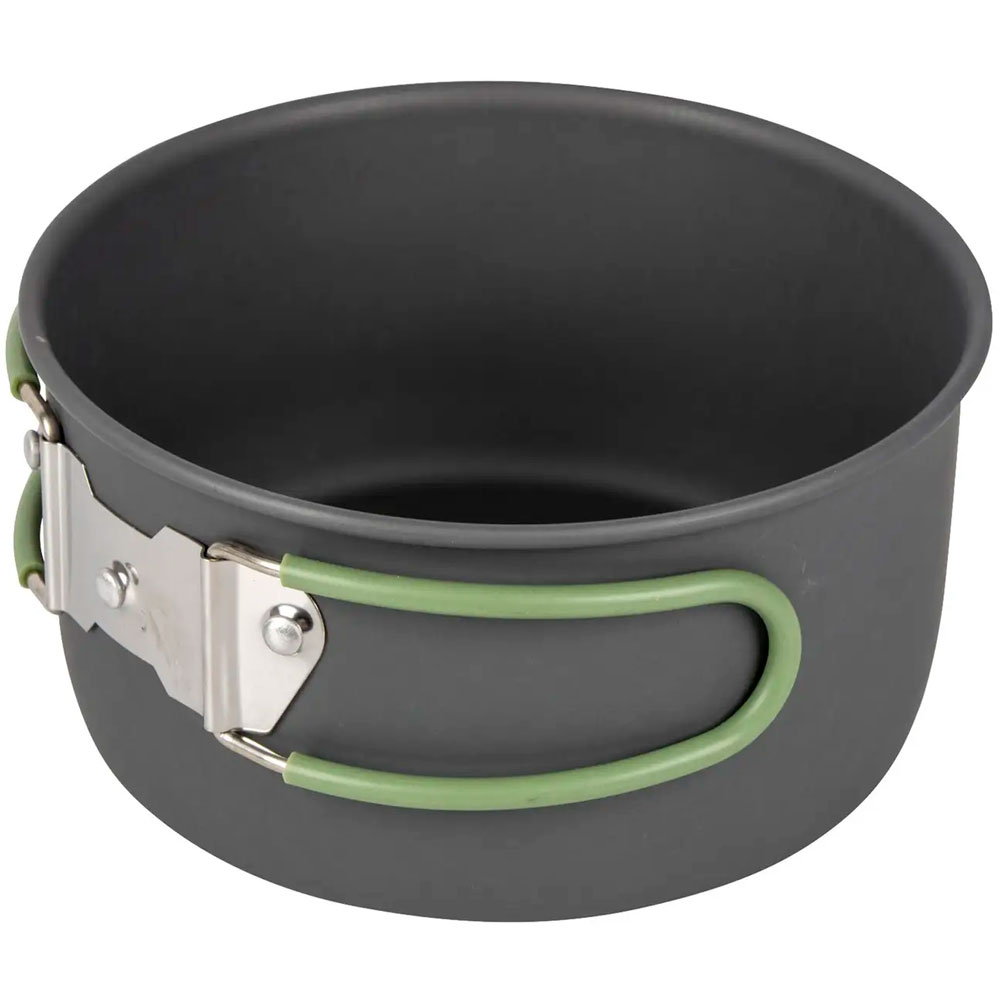 Покупка Набір посуду BO-CAMP Explorer 4 Pieces 19 Hard Anodized Grey/Green (2200241)