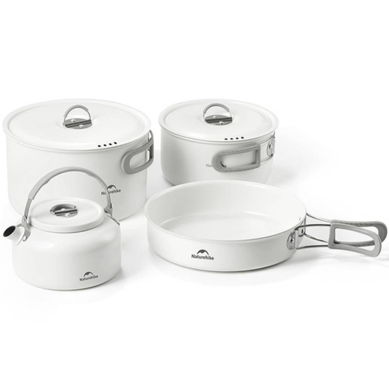 Чайник NATUREHIKE CNK2450CF013 0,8 л White (6927595706046) Горлечко широке