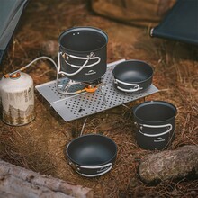 Набор посуды NATUREHIKE NH18T018-G (6927595785515) Набор посуды NATUREHIKE NH18T018-G (6927595785515)