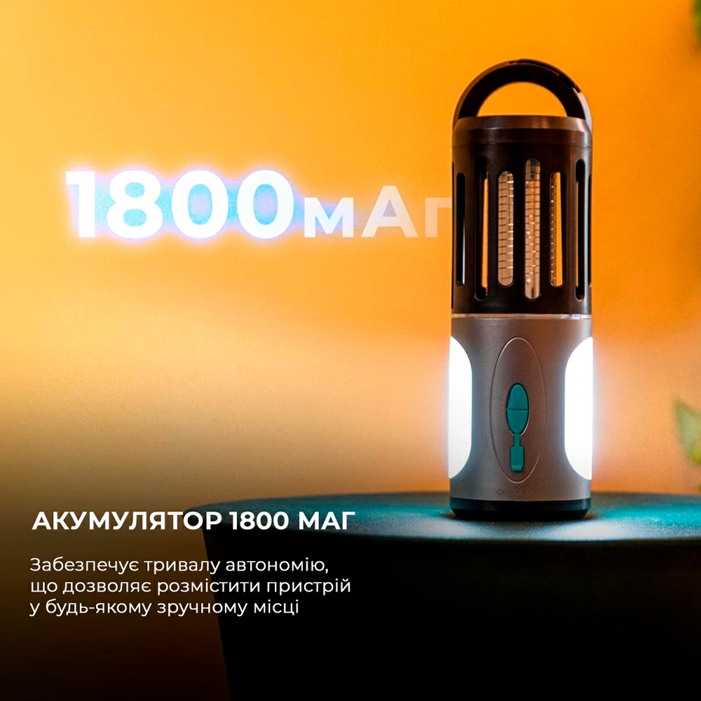 Знищувач комах CECOTEC Mosquito killer ByeFly 3000 Go Комплектація лампа від комах, щітка для чищення, USB-кабель, документація, гарантійний талон