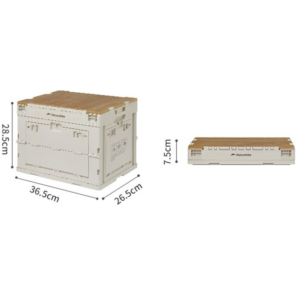Изображение Складной контейнер NATUREHIKE 23 л Beige-Grey (CNK2450XB020)