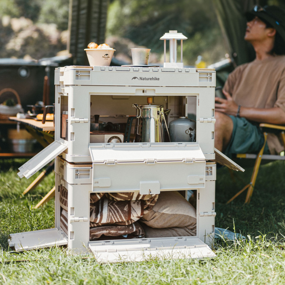 Внешний вид Складной контейнер NATUREHIKE  52 л Beige / Grey (CNK2450XB020)