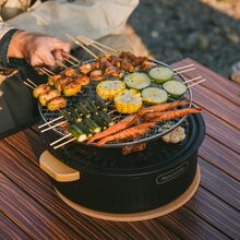 Печь настольная NATUREHIKE CNK2550CF010 с решеткой и сковородой Black (6977465869418) Печь настольная NATUREHIKE CNK2550CF010 с решеткой и сковородой Black (6977465869418)