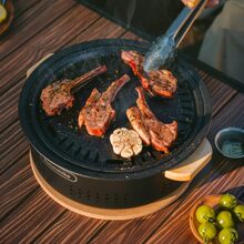 Печь настольная NATUREHIKE CNK2550CF010 с решеткой и сковородой Black (6977465869418) Печь настольная NATUREHIKE CNK2550CF010 с решеткой и сковородой Black (6977465869418)
