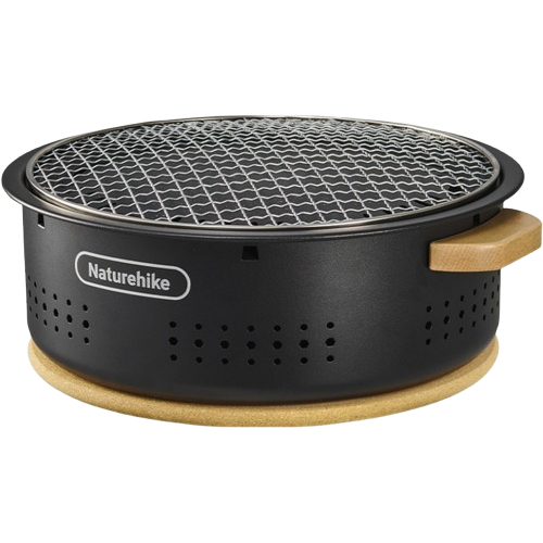 Печь настольная NATUREHIKE CNK2550CF010 с решеткой и сковородой Black (6977465869418) Печь настольная NATUREHIKE CNK2550CF010 с решеткой и сковородой Black (6977465869418)