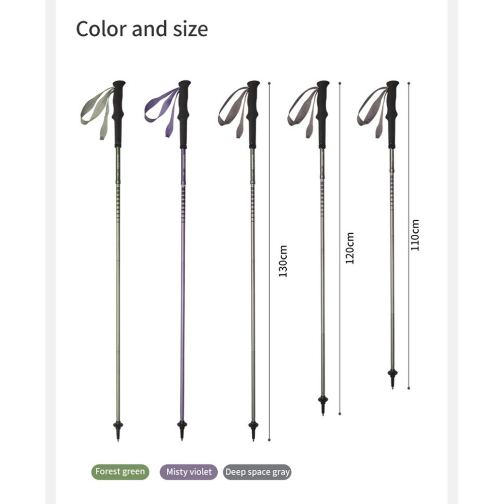 В Україні Трекінгова палиця NATUREHIKE CNK2450DS016 35-110 см Purple (6927595777718)