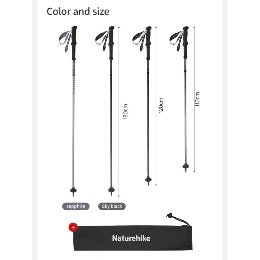 Трекинговая палка NATUREHIKE CNK2450DS017 37-120 см Black (6927595788790) В Украине Трекинговая палка NATUREHIKE CNK2450DS017 37-120 см Black (6927595788790)