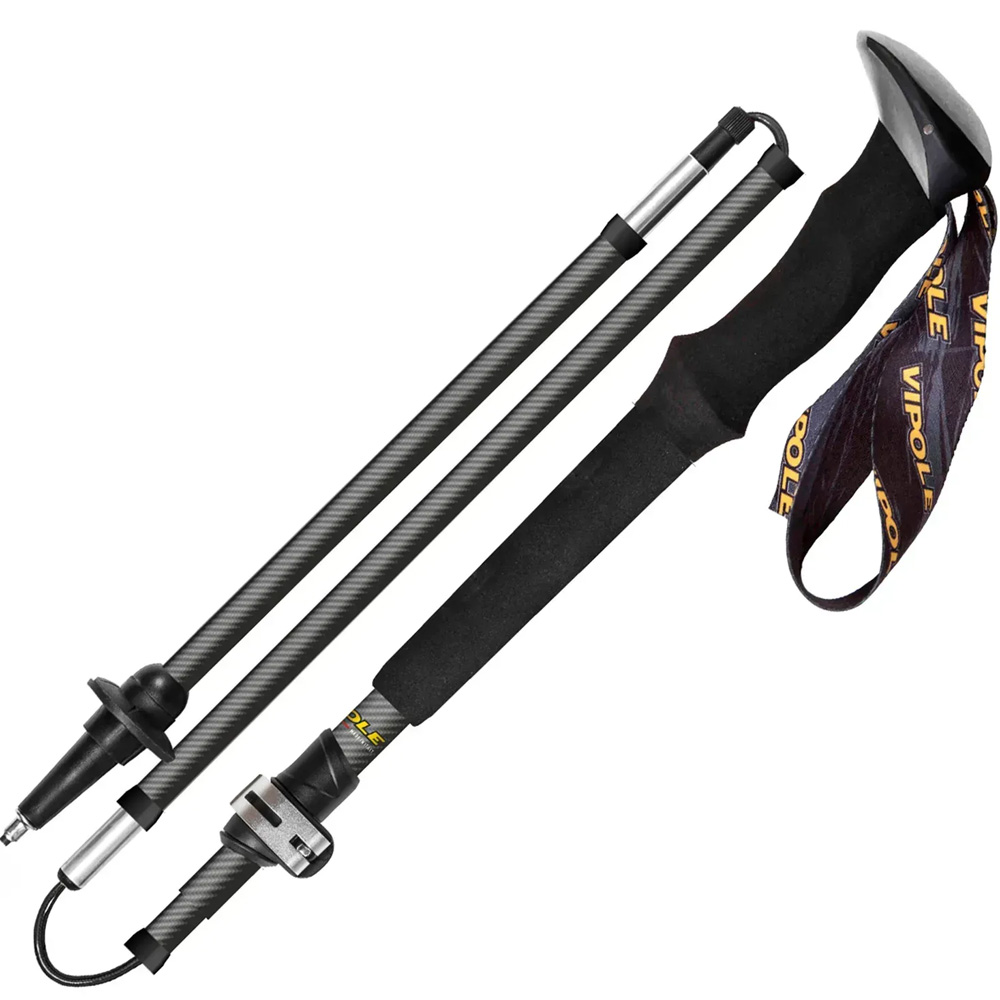 Трекінгові палиці VIPOLE Vipole Approach Long Carbon 130 DLX Grey (S25 42) Вага 0.62